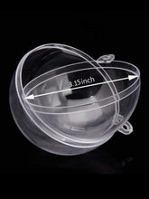 Load image into Gallery viewer, Clear Ornament Ball 'Snap-Tite' Plastic, 8cm