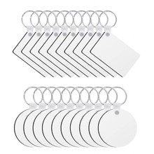 Load image into Gallery viewer, Sublimation Key Rings Blanks, 5ct