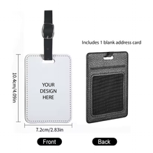 Load image into Gallery viewer, Custom Luggage Tags, PU Leather