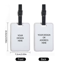 Load image into Gallery viewer, Custom Luggage Tags, PU Leather