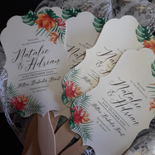 Load image into Gallery viewer, fan program Barbados wedding program