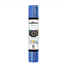 Load image into Gallery viewer, Bright Blue Holographic Sparkle Adhesive Vinyl
