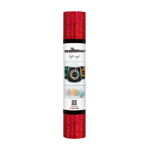 Red Holographic Sparkle Adhesive Vinyl