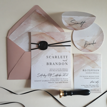 Load image into Gallery viewer, Watercolour Blush Invitation Suite