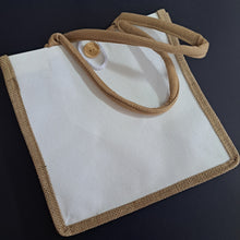 Load image into Gallery viewer, Cotton Canvas + Jute Tote, Customized
