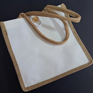 Cotton Canvas + Jute Tote, Customized