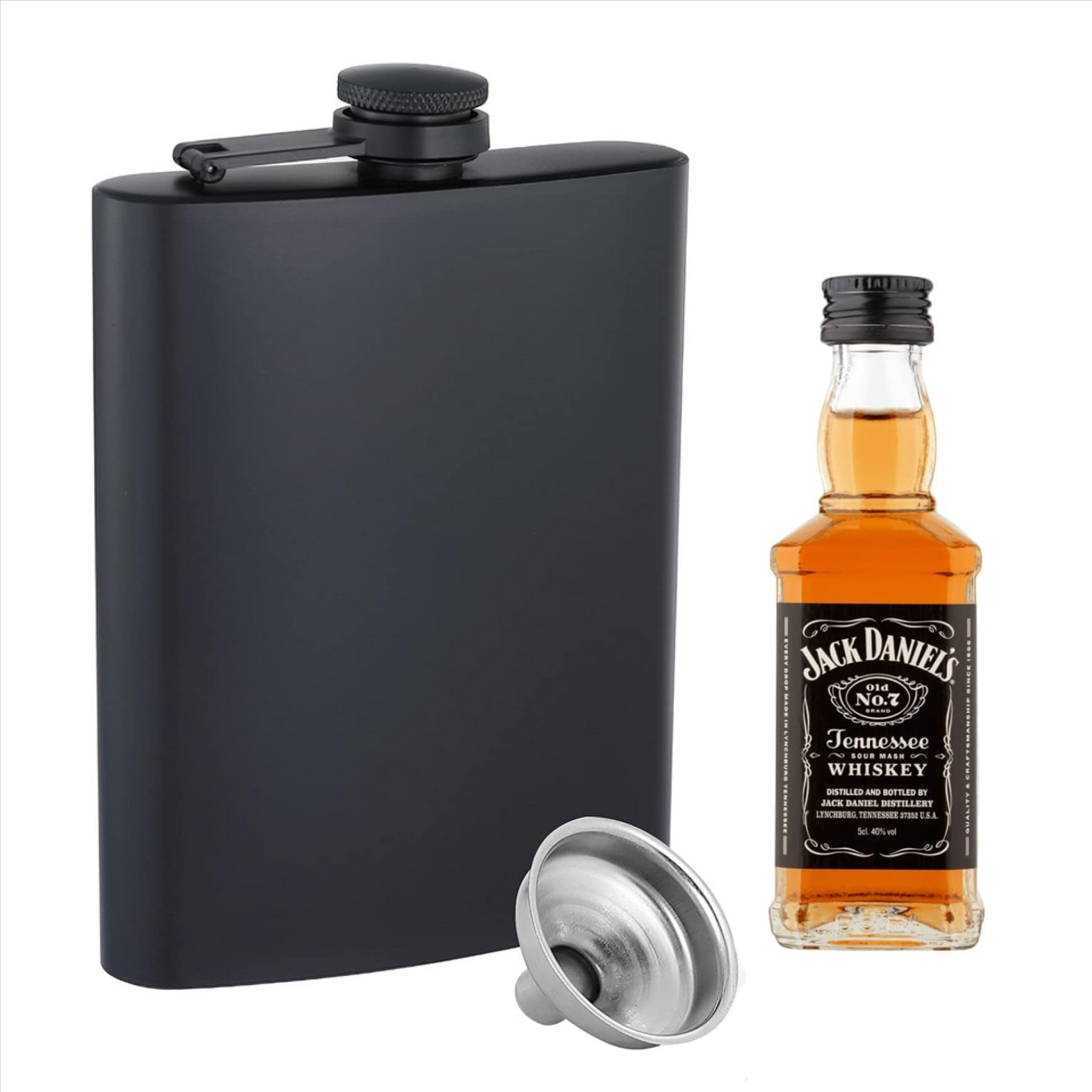8oz Black Hip Flask (Stainless steel) 8oz Black Hip Flask (Stainless steel)