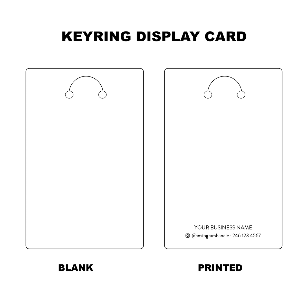 Keyring Display Cards – The Stationery Boutique