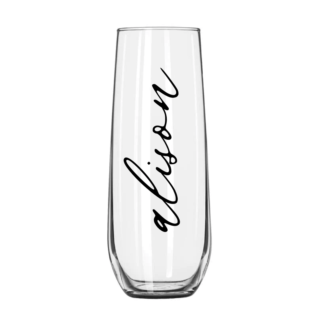 Stemless Flutes, Customized