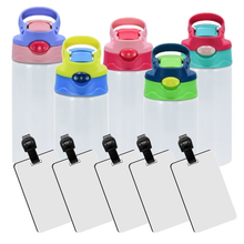 Load image into Gallery viewer, Customized 12oz Kid&#39;s Tumbler + Bag Tag
