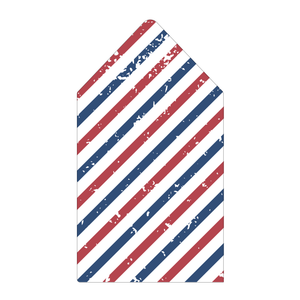 Airmail stripes box liner