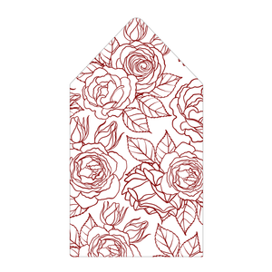 Rose outline box liner