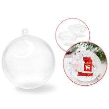 Load image into Gallery viewer, Clear Ornament Ball &#39;Snap-Tite&#39; Plastic, 8cm
