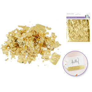 Metallic Foil Leaf Flakes, 5g - Gold