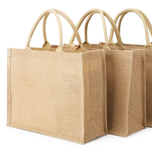 Load image into Gallery viewer, burlap tote bags
