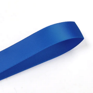 Electric blue satin ribbon