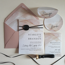 Load image into Gallery viewer, Watercolour Blush Invitation Suite
